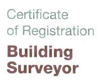 Registered Surveyor 2012 Certificate